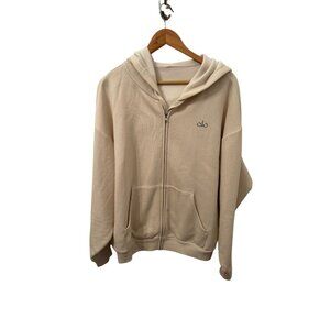 Alo women's cream hoodie size M oversized